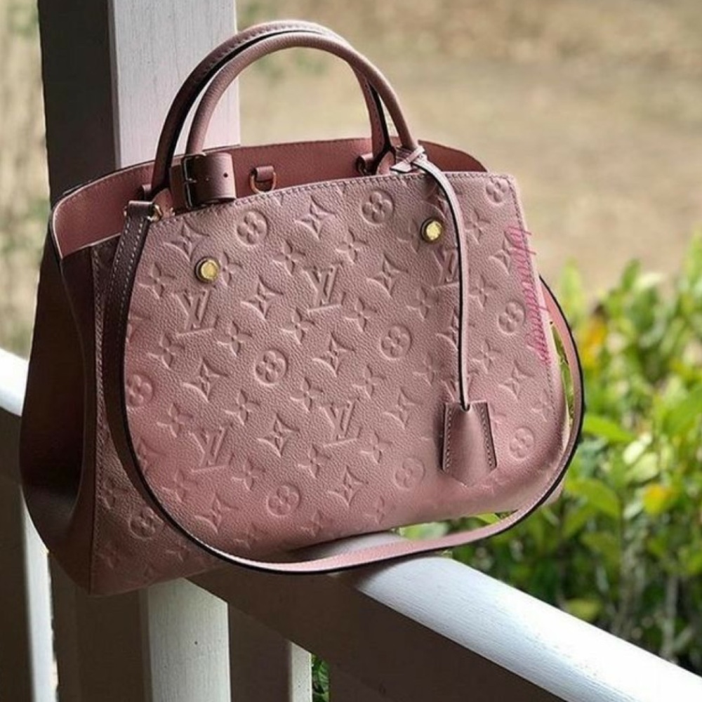 Louis Vuitton Montaigne MM Pink Monogram Empreinte - Picture 1 of 5